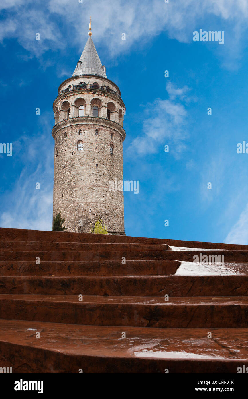 The Galata Tower, Istanbul, Turkey Stock Photo