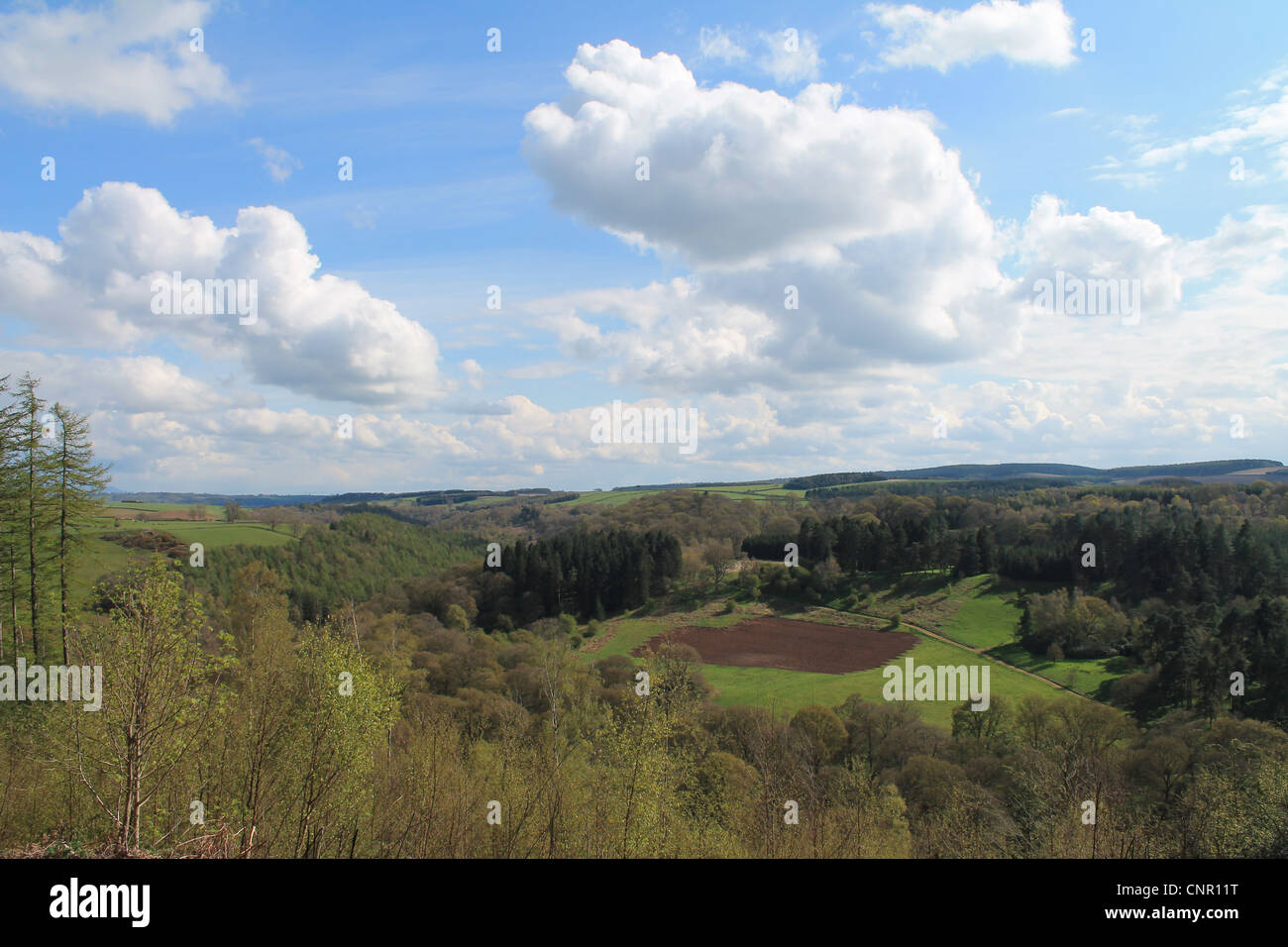 Looking south down the Eden Valley from Armathwaite, Cumbria, England