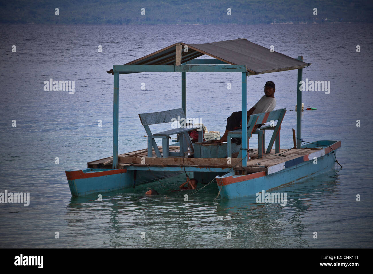 Fishing boat on a beach, near Palu, Sulawesi, Indonesia, South