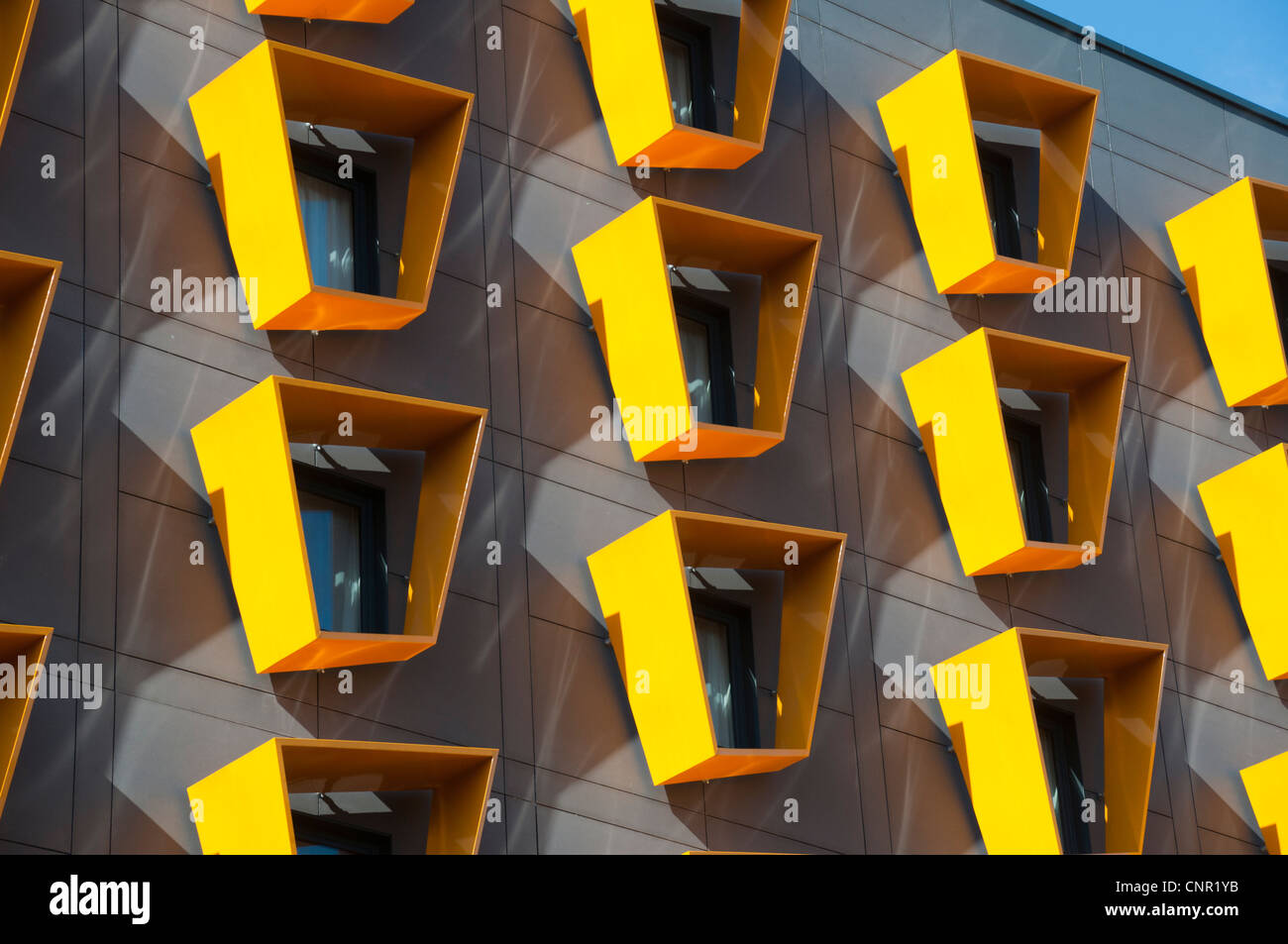 Windows of the Premier Inn building, Knowsley Place, Bury, Greater