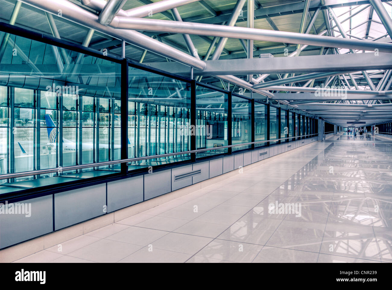 International Arrivals area in the north terminal of La Aurora