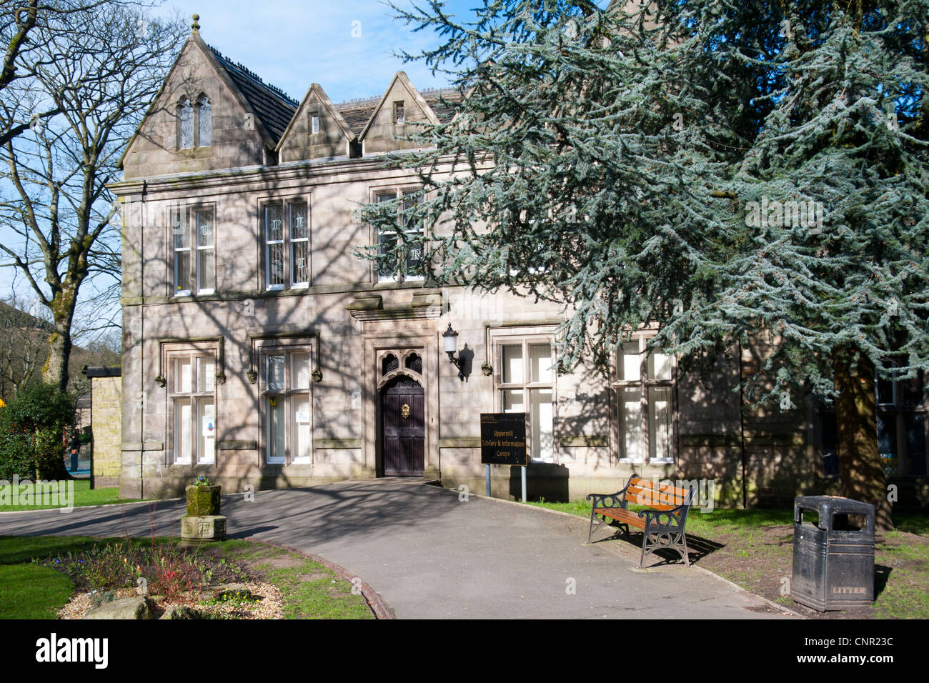 St. Chad's House, the library and Information Centre at Uppermill