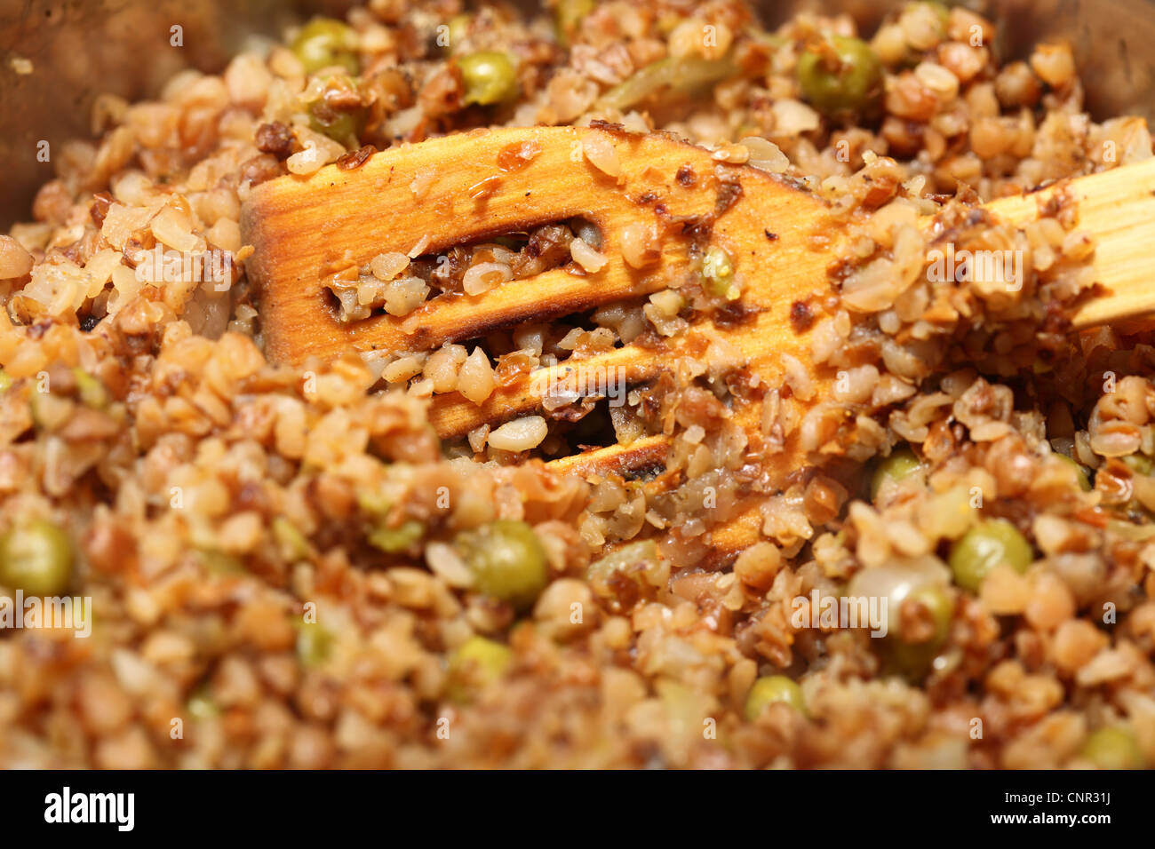 Buckwheat cereal background texture in pan nature foot Stock Photo Alamy