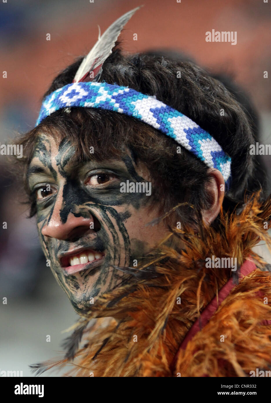Maori Warrior, Auckland, New Zealand, Saturday, March 31, 2012. Stock Photo
