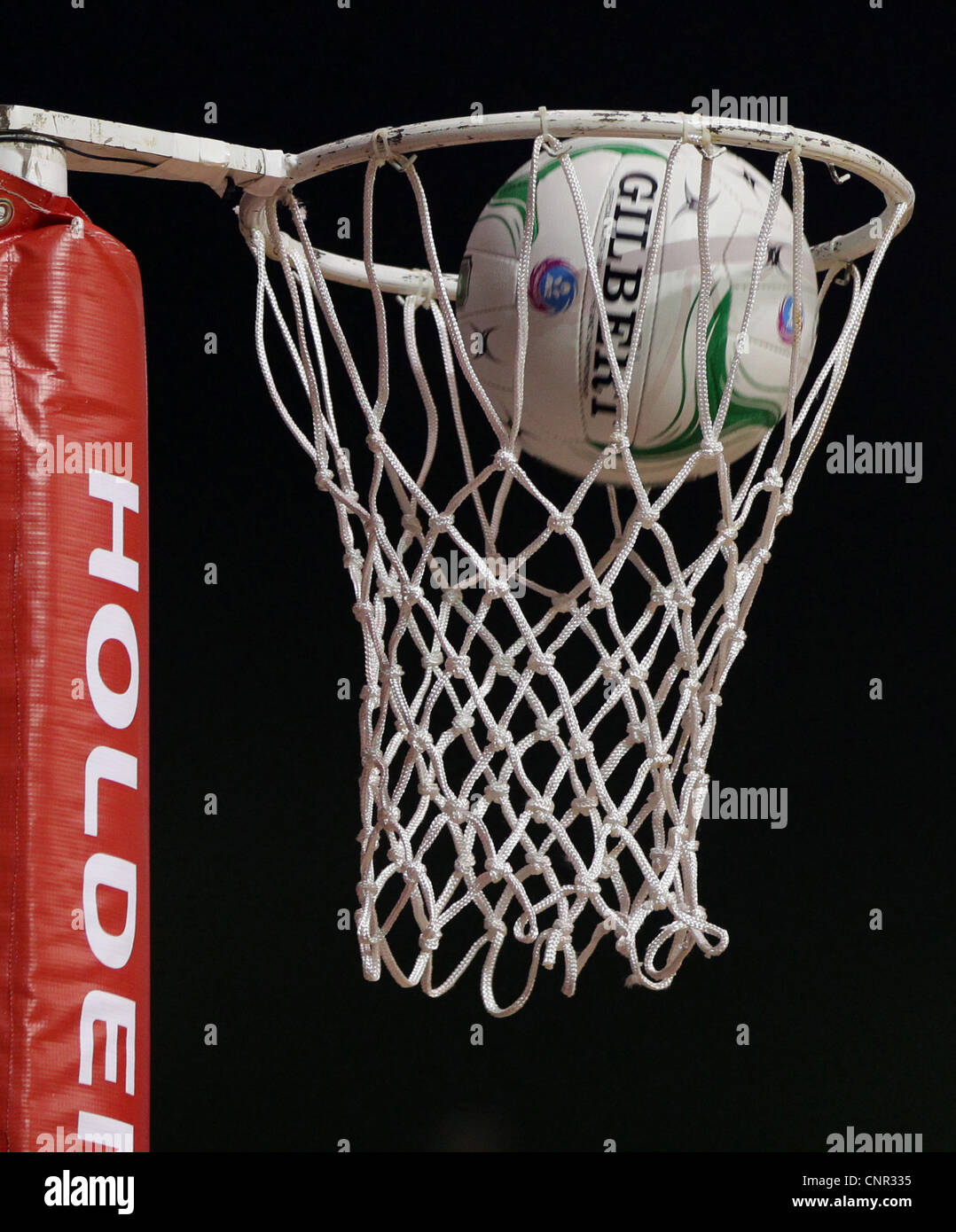 Netball Hoop, Auckland, New Zealand, Sunday, April 01, 2012. Stock Photo