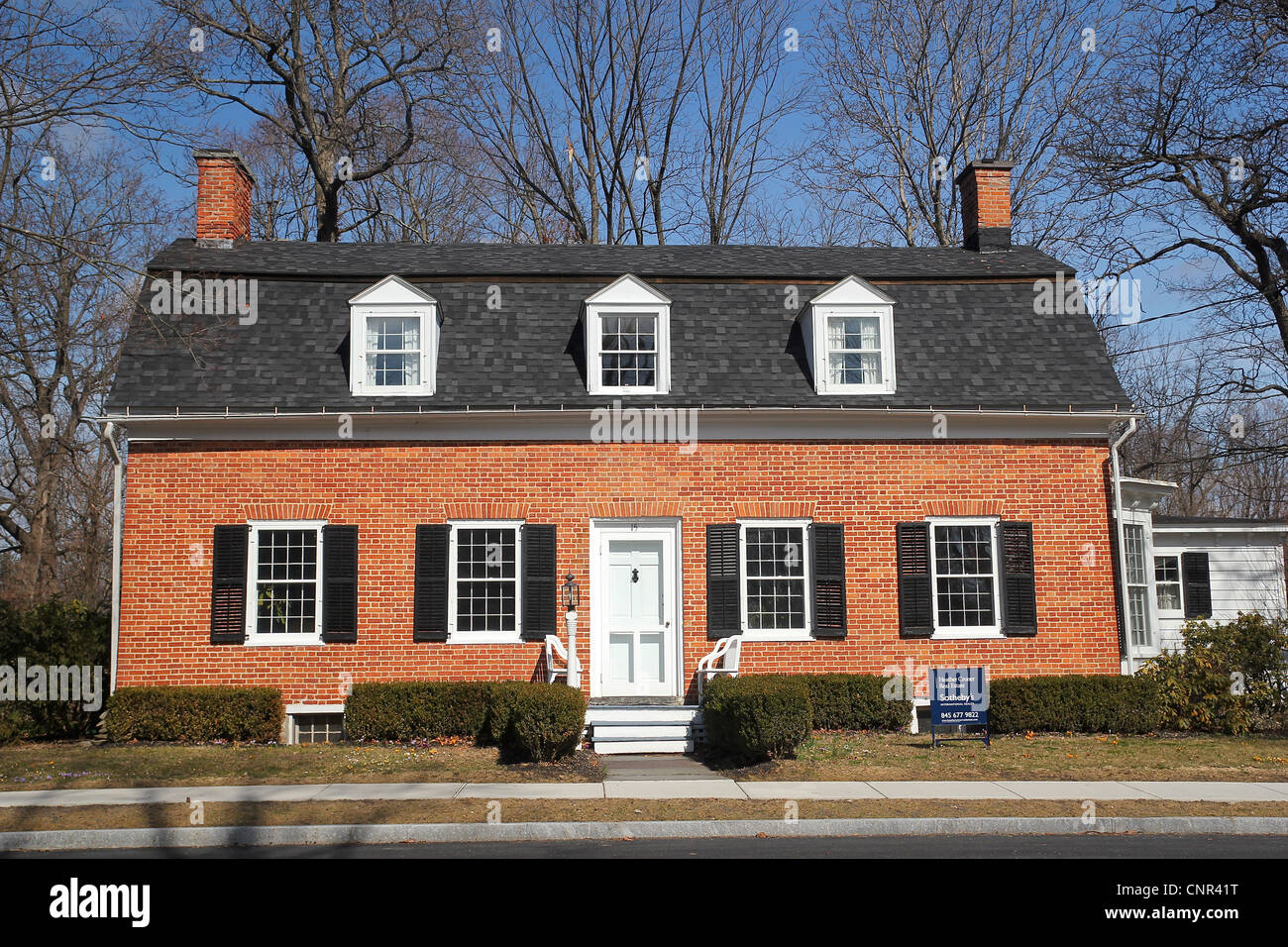 A brick home in the town of Kinderhook, New York State Stock Photo