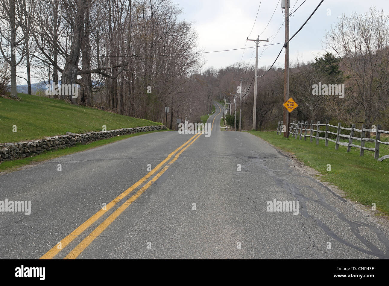 A road through Tyringham, Massachusetts Stock Photo Alamy