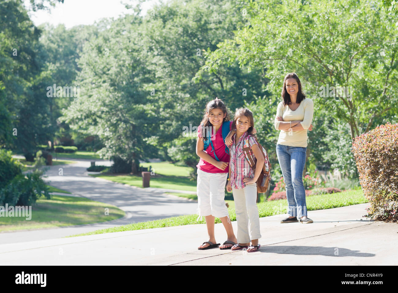 School Children Walking Home High Resolution Stock Photography and