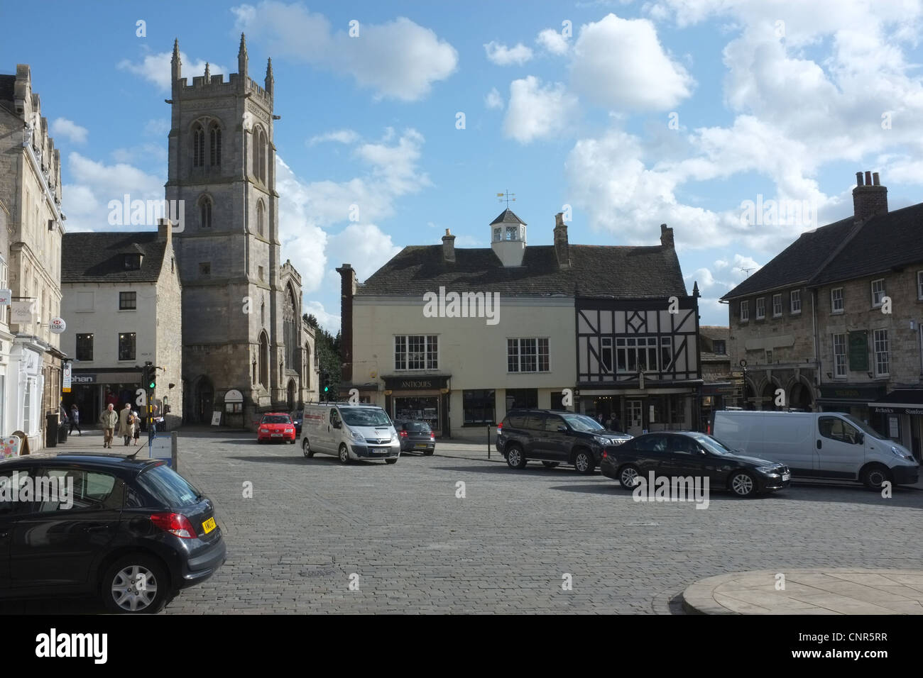 Red Lion Square Stamford Lincolnshire Stock Photo