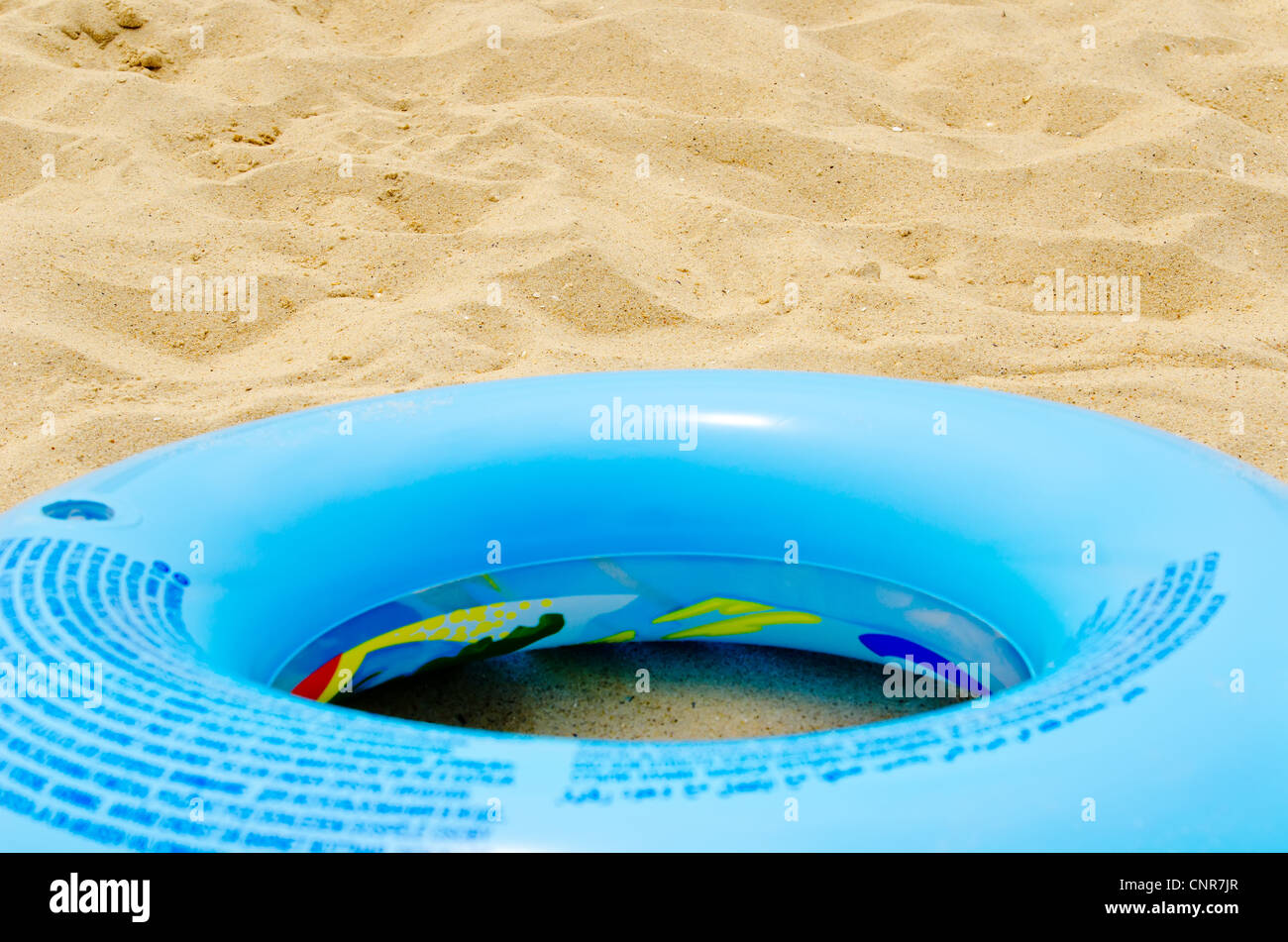 blue circle on sand Stock Photo - Alamy