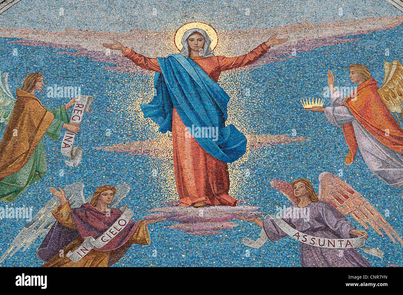 Assumption of the Blessed Virgin Mary into Heaven Stock Photo
