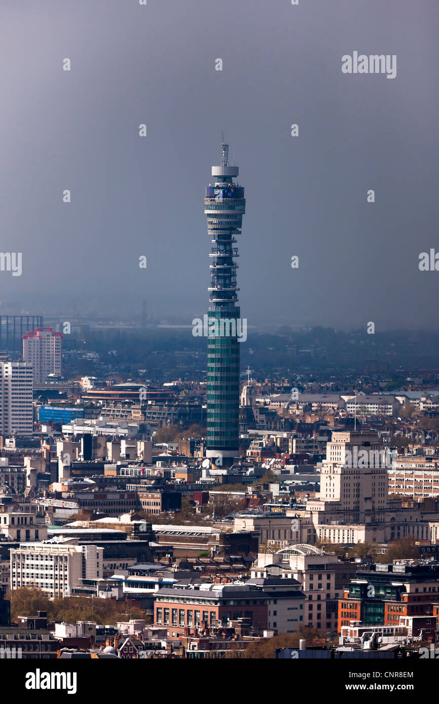 London England UK British Telecom Tower BT copy space Stock Photo