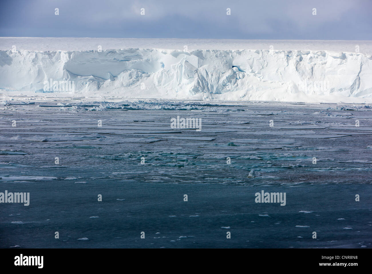 Antarctica The Ross Ice Shelf Edge in the Ross Sea Stock Photo