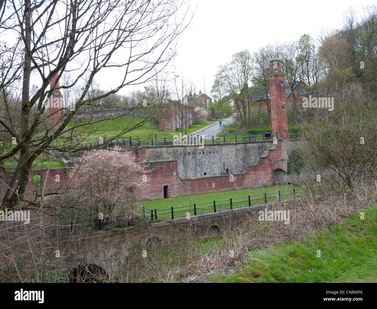 Remains of Park Bridge Ironworks, AshtonunderLyne, Lancashire, England, UK Stock Photo Alamy