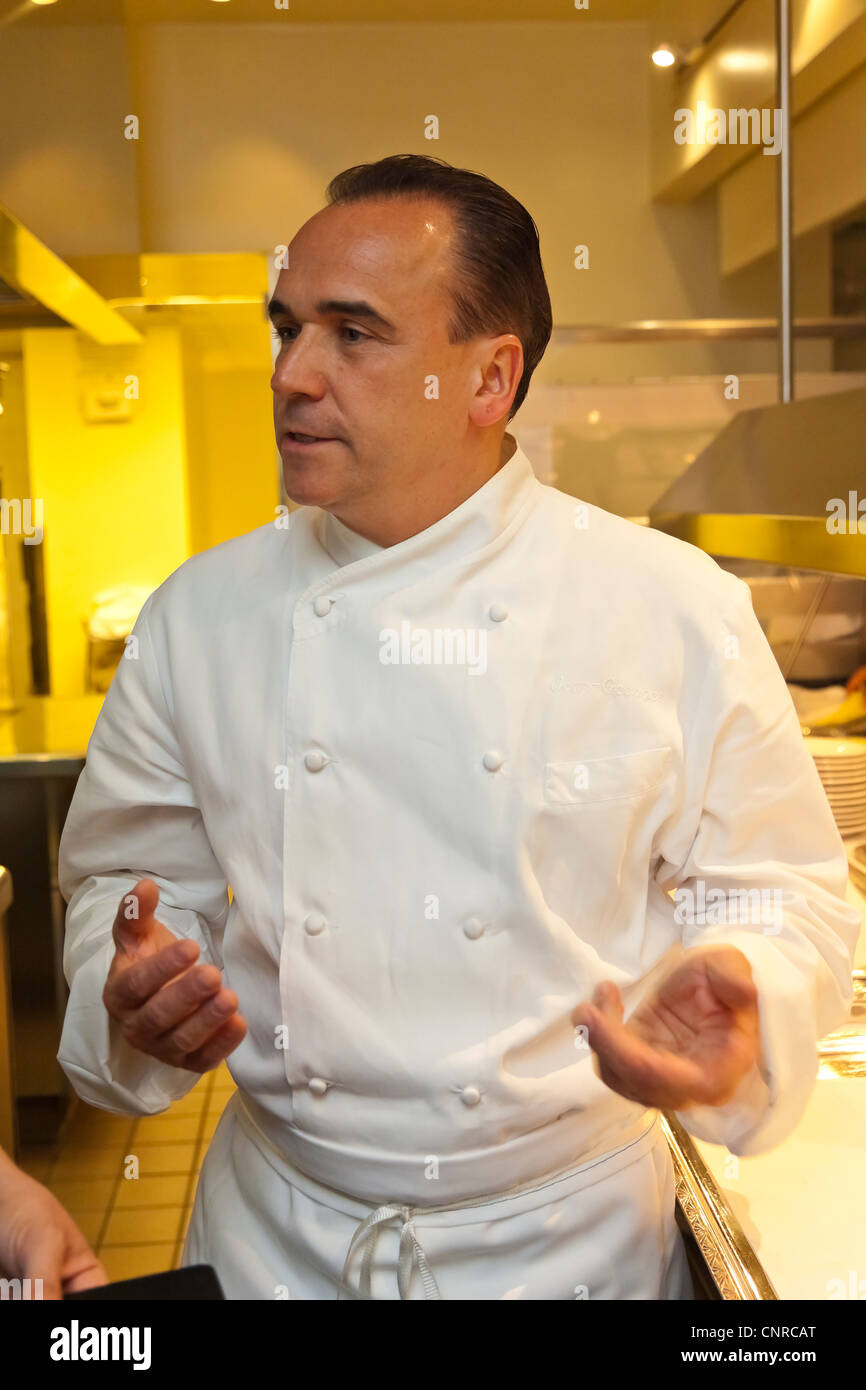 The Master Chef Vongerichten at work., In Manhattan, the