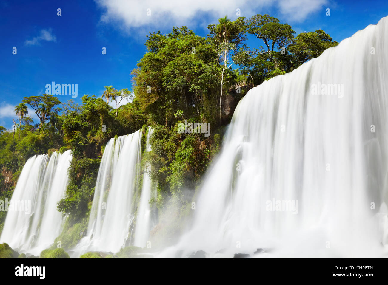 Iguassu Falls, view from Argentinian side Stock Photo