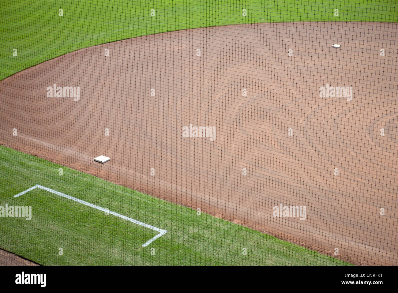 Baseball diamond, cropped Stock Photo