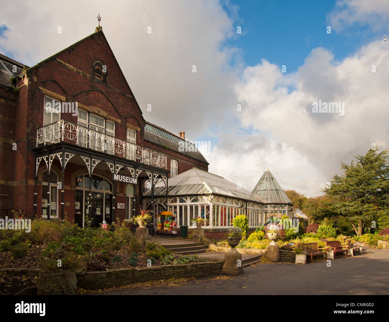 Southport Botanic Gardens Museum and cafe Stock Photo Alamy