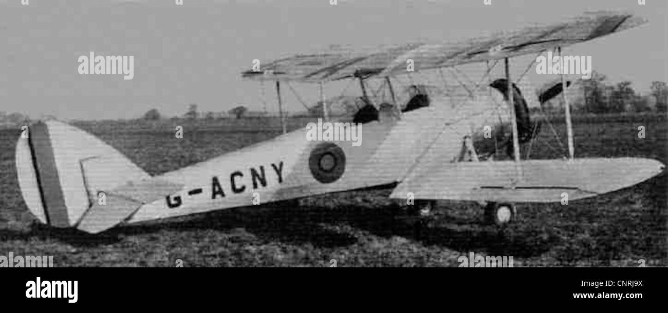 Avro 638 Club Cadet (G-ACNY), at Heston 1934 Stock Photo