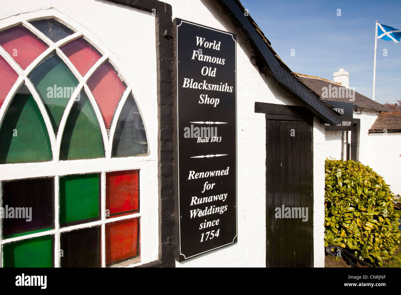The world famous Gretna Green Blacksmiths shop, Dumfires and Galloway, Scotland, UK. Stock Photo