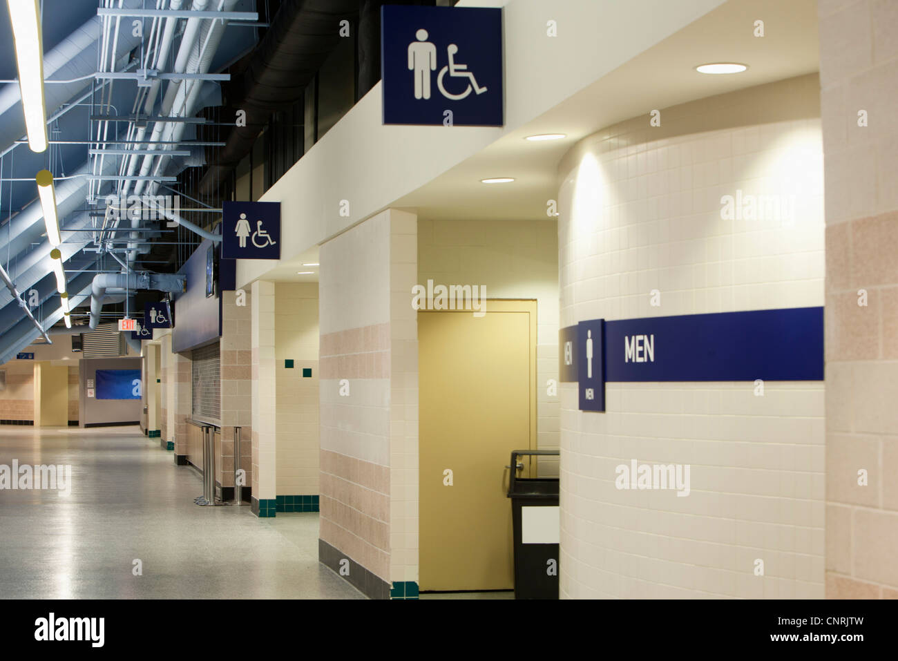 Corridor in stadium Stock Photo Alamy