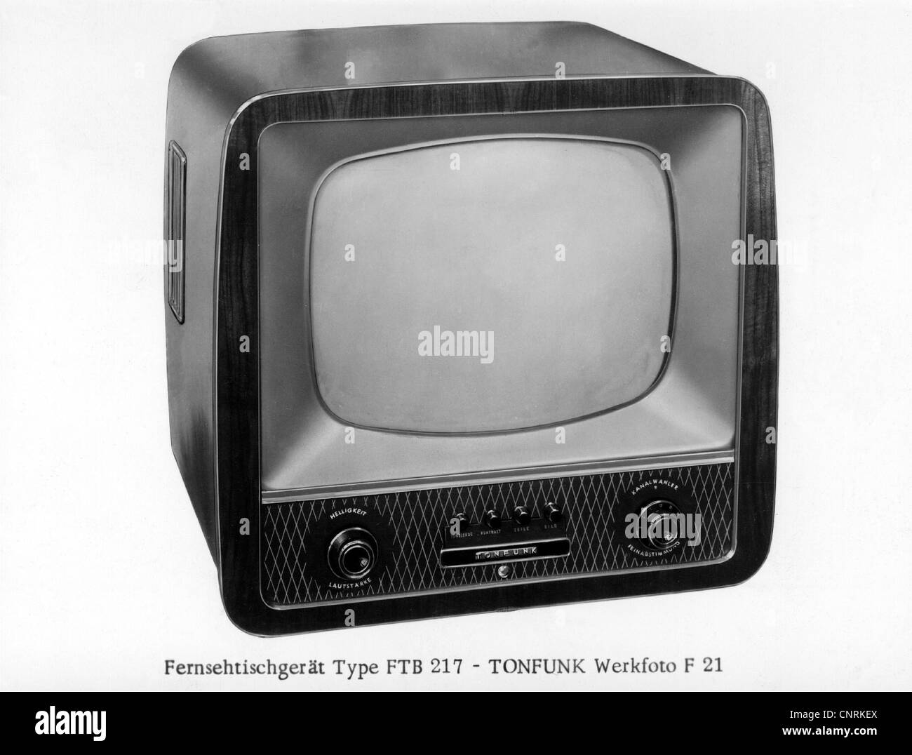 broadcast, television, portable TV set, 1950s, Additional-Rights-Clearences-Not Available Stock Photo