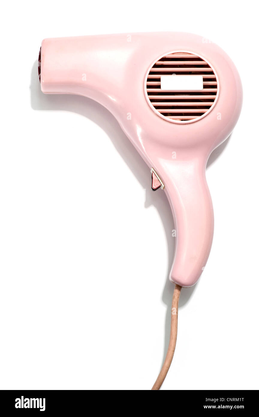 A pink hairdryer Stock Photo