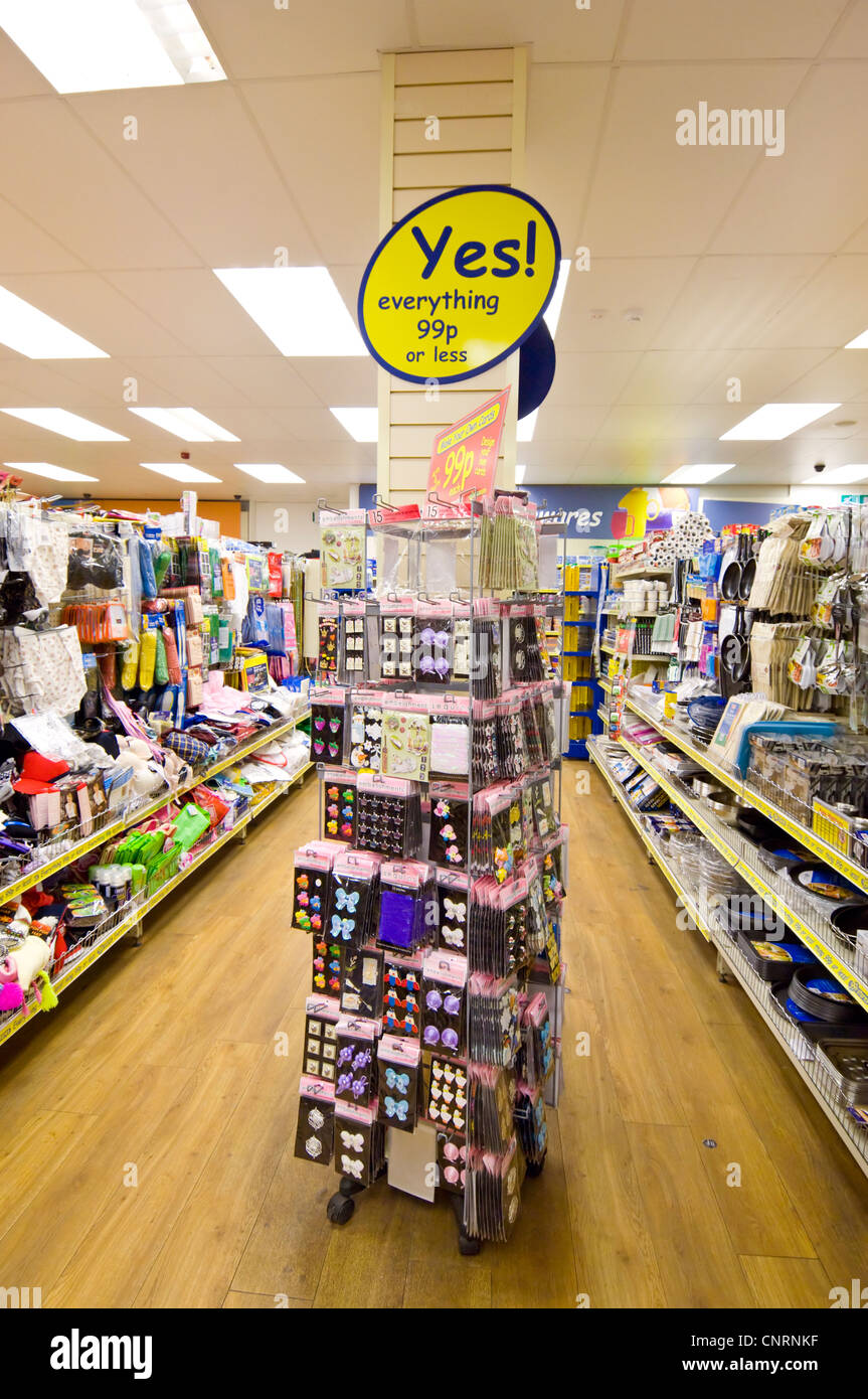 99p Stores, Lymington, Hampshire, UK Stock Photo