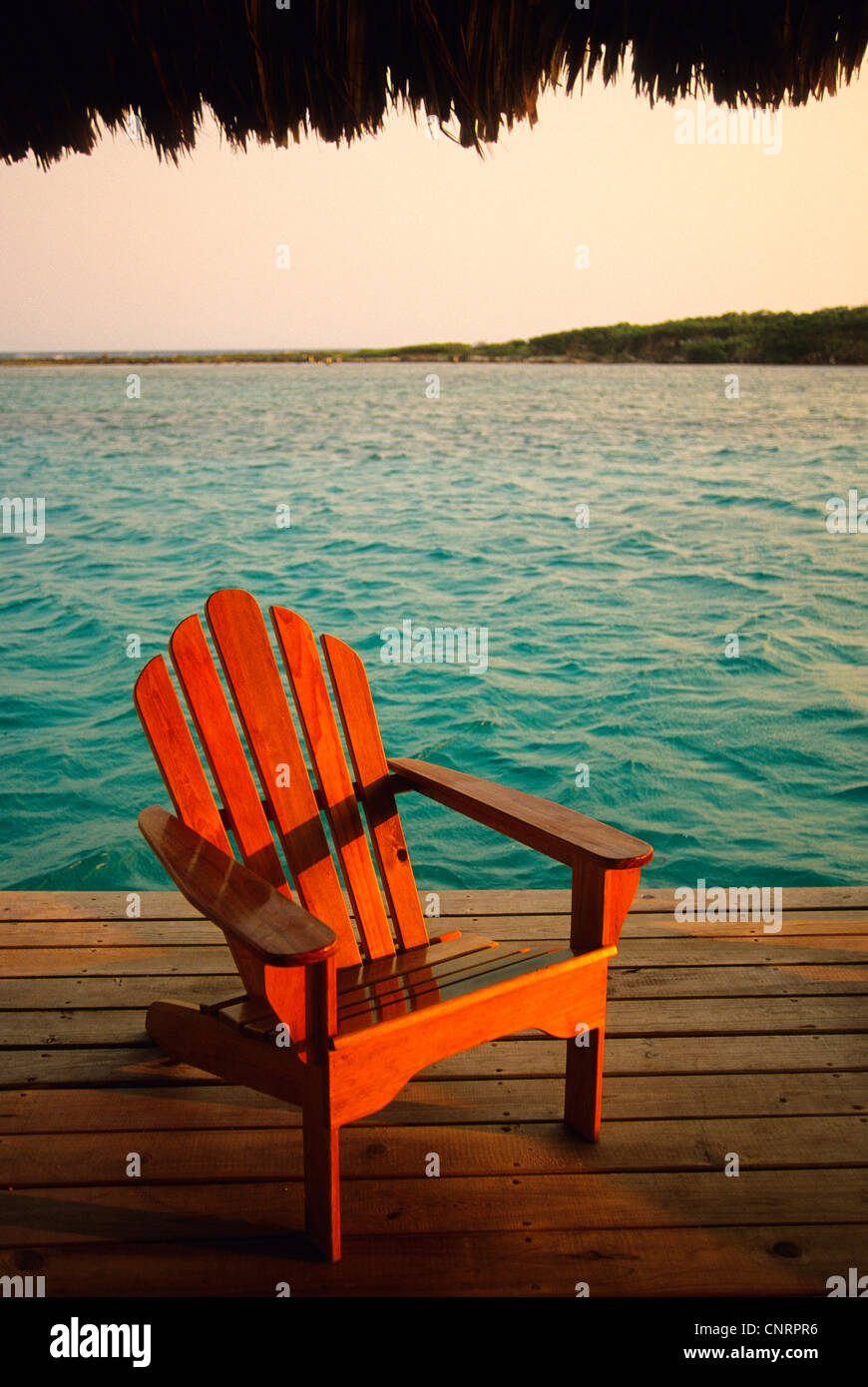 Barefoot Caye Resort on the island of Roatan. Stock Photo
