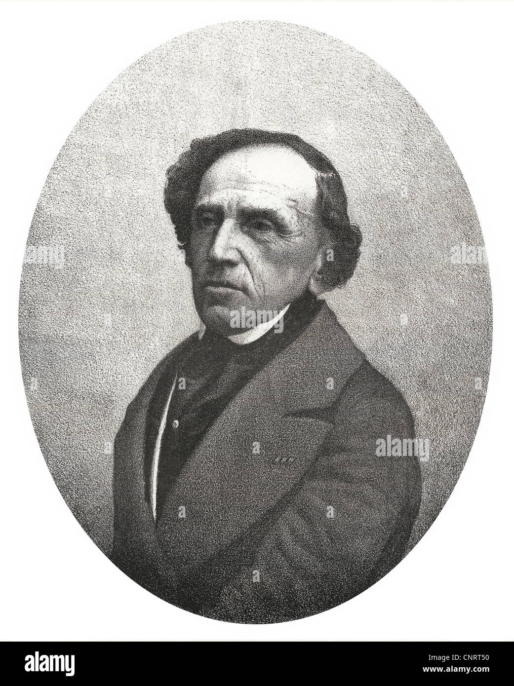 Giacomo Meyerbeer or Jakob Liebmann Meyer Beer, 1791 - 1864, a German composer and conductor, Stock Photo
