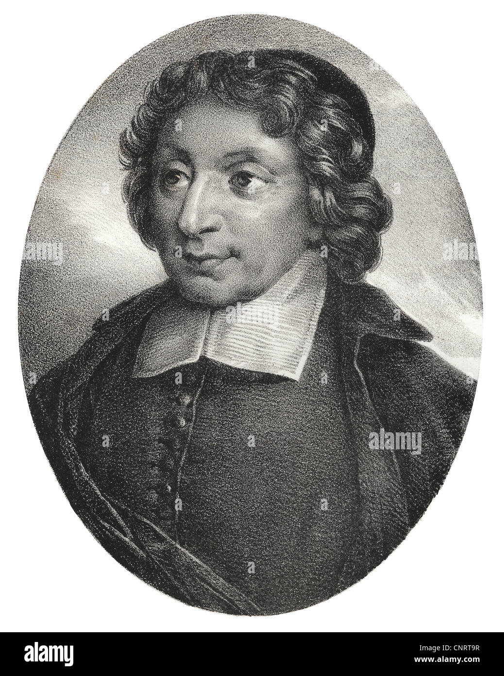 French theologian and logician, Pierre Nicole, representative of Jansenism, 17th Century, Stock Photo