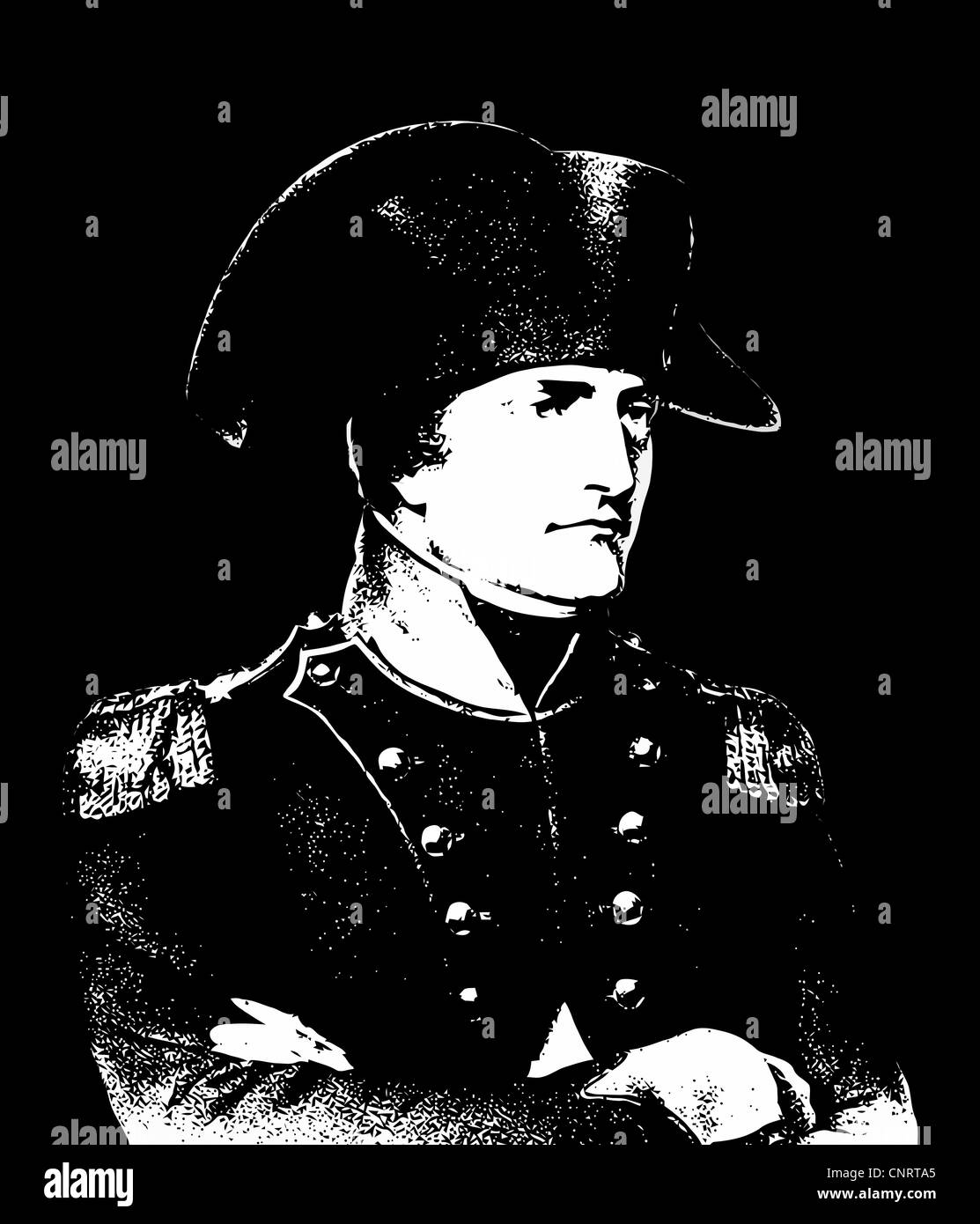 Vector illustration of Napoleon Bonaparte. Stock Photo