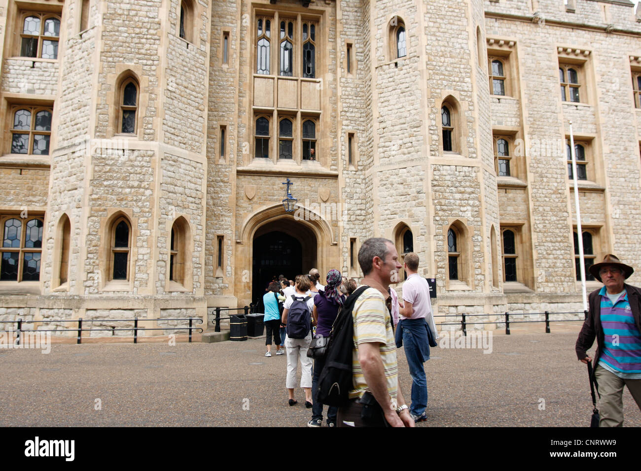 Tower of London Jewel House home of the Crown Jewels Stock Photo
