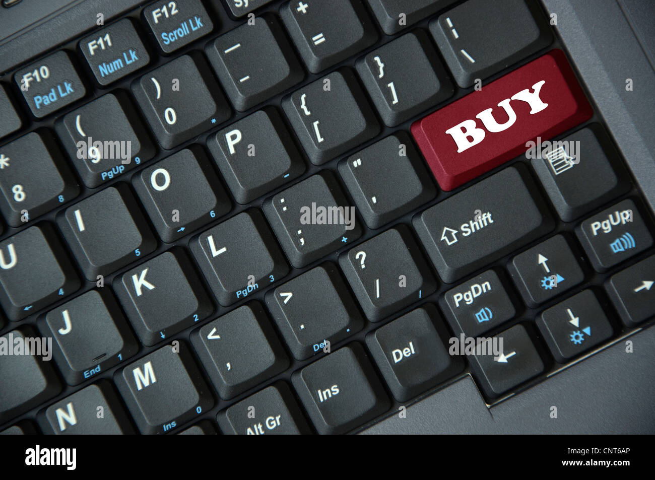 Buy on keyboard Stock Photo