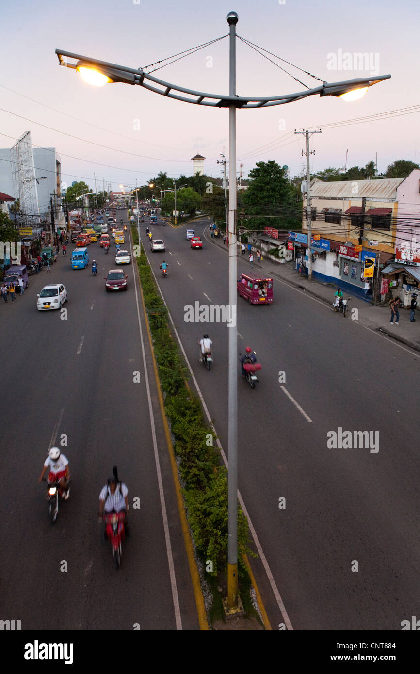 Peak Hour Traffic On Pusok St Lapu Lapu City Metro Cebu Mactan Island Visayas Philippines Stock Photo Alamy