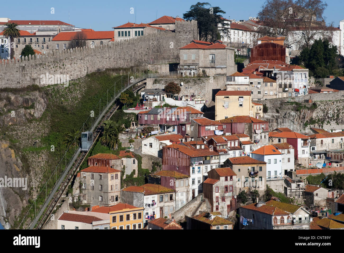 Funicular dos Guindais, Oporto, Portugal Stock Photo - Alamy
