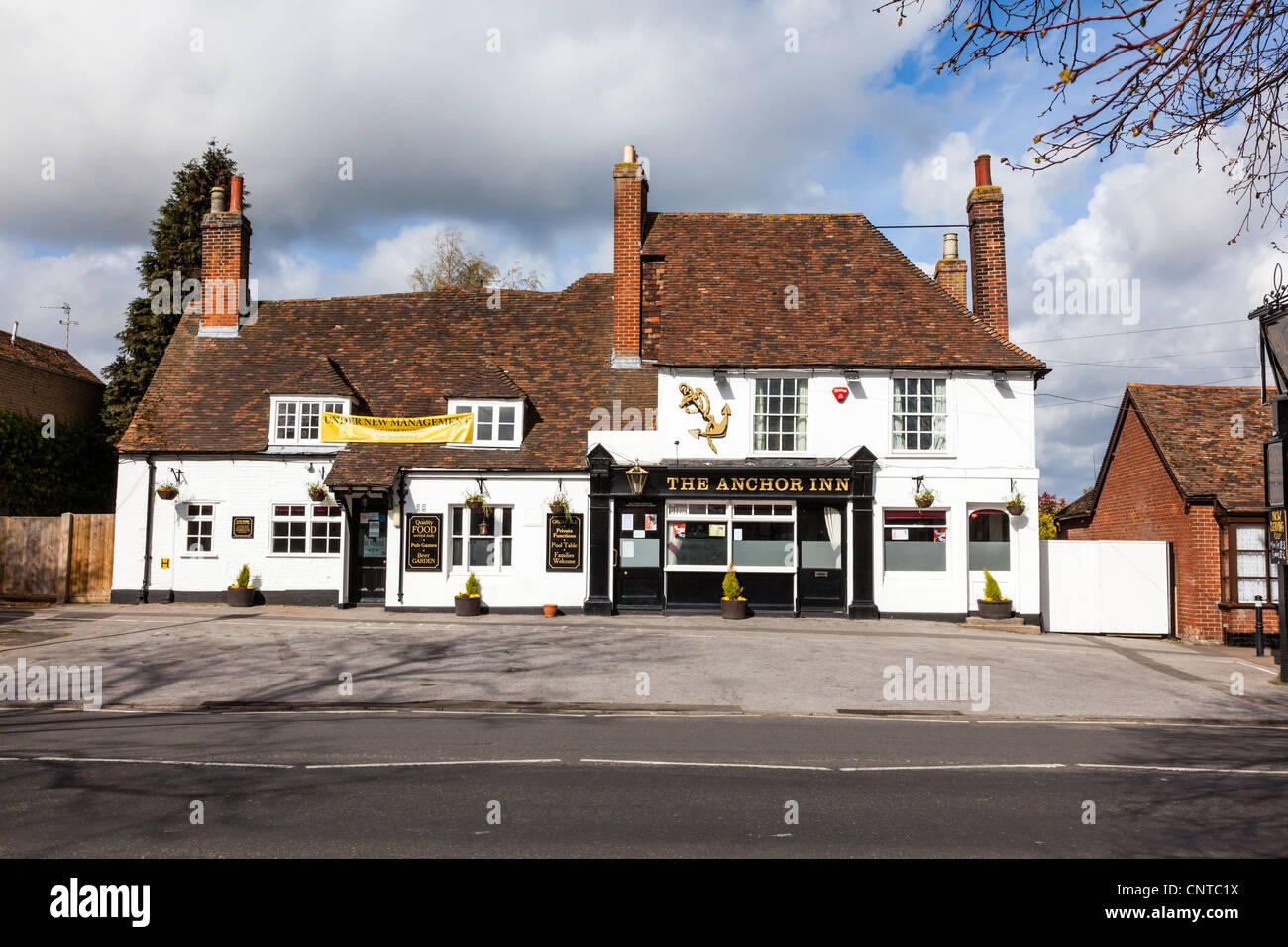 The Attractive The Anchor Inn, now under new management sign, in the pretty Kent village of