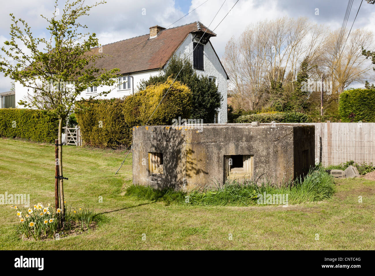 A World War 2 Pill Box in the attractive Kent village of Ickham, England, UK Stock Photo Alamy