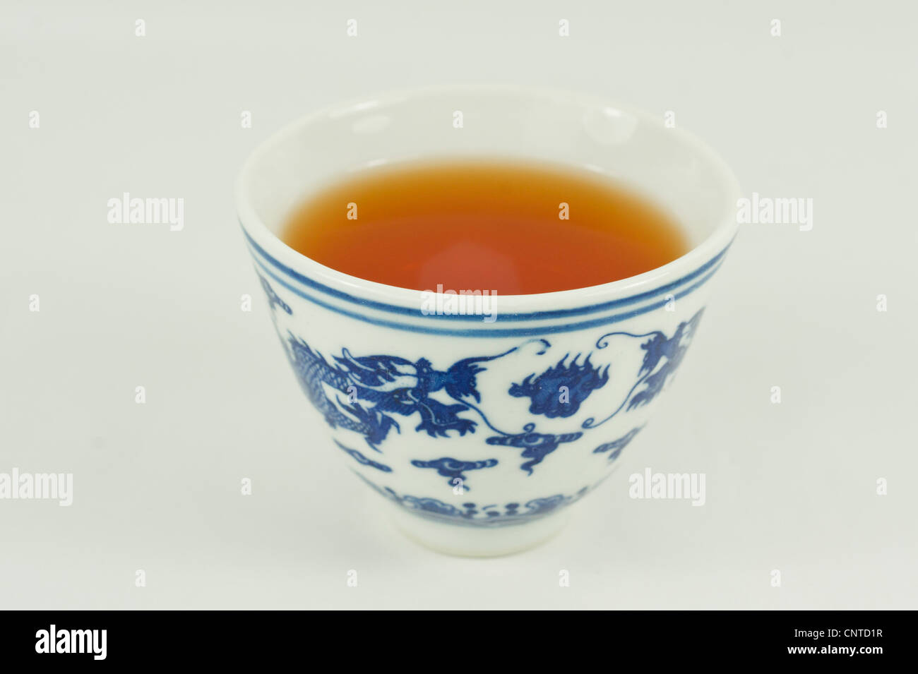 Chinese cup with tea Stock Photo