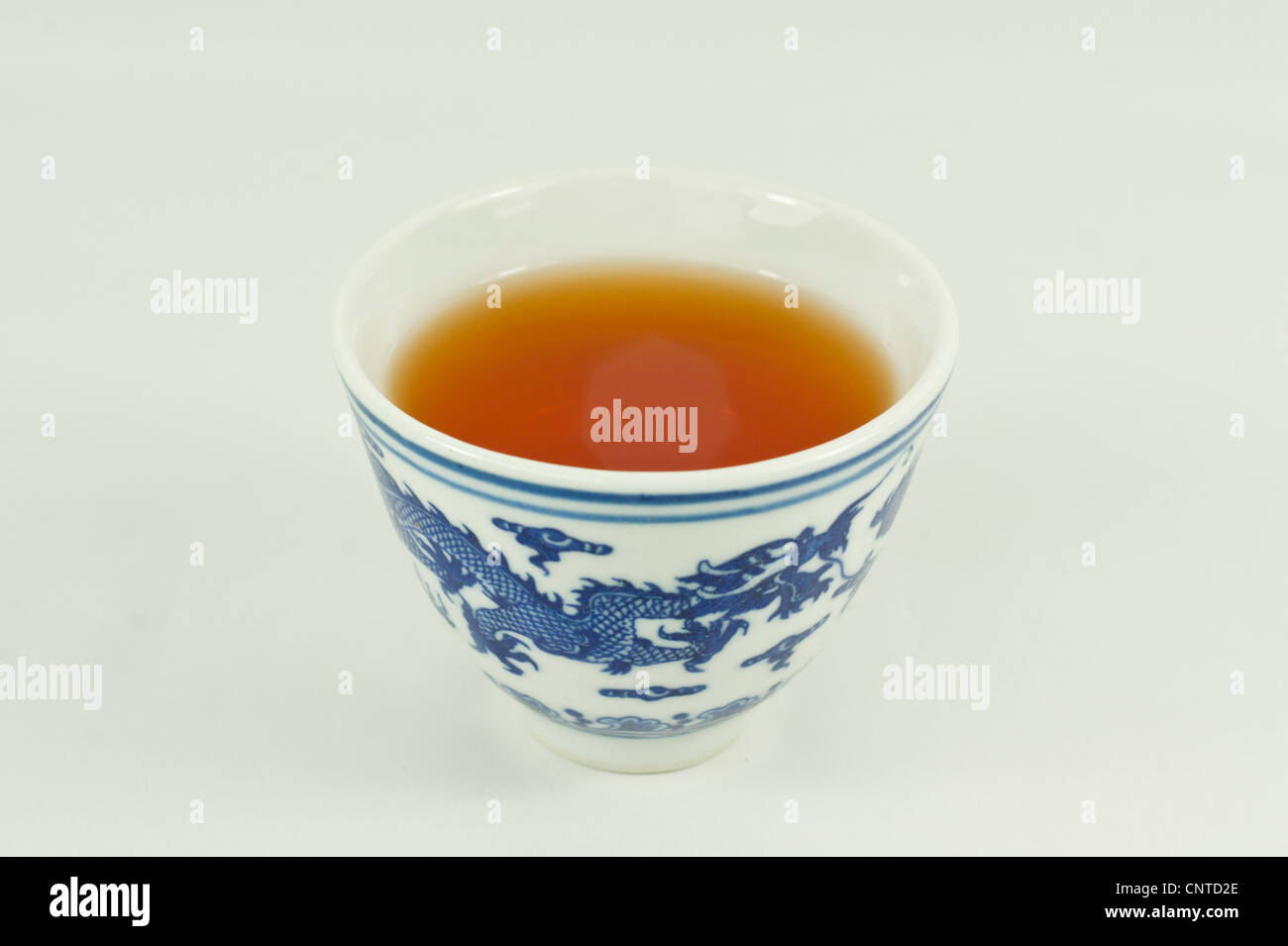 Chinese cup with tea Stock Photo