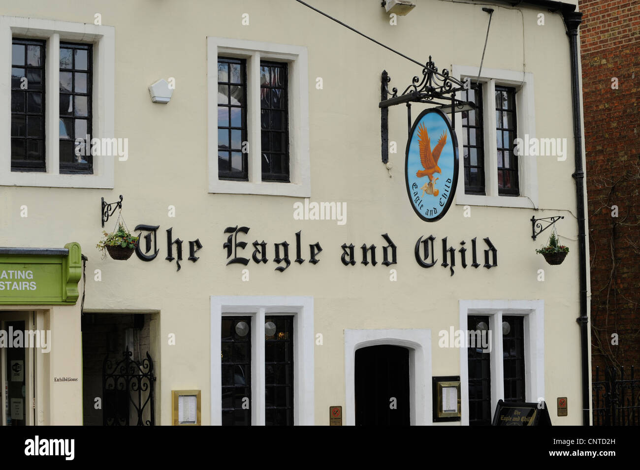 The Eagle and Child Pub in St Giles, Oxford Stock Photo