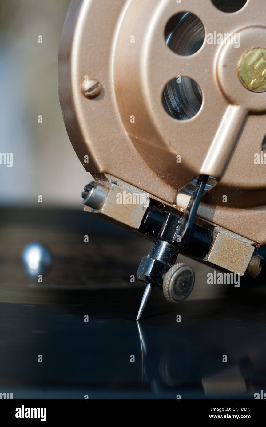 gramophone pickup head Stock Photo
