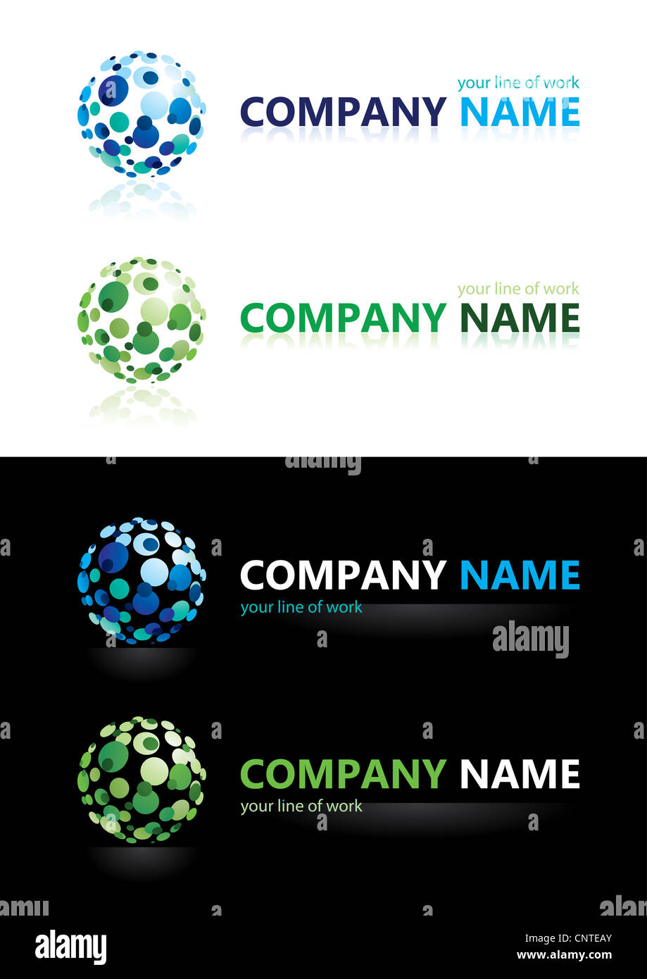 Companyname Design Using Computer Company name. Design elements. Illustration Stock Photo - Alamy