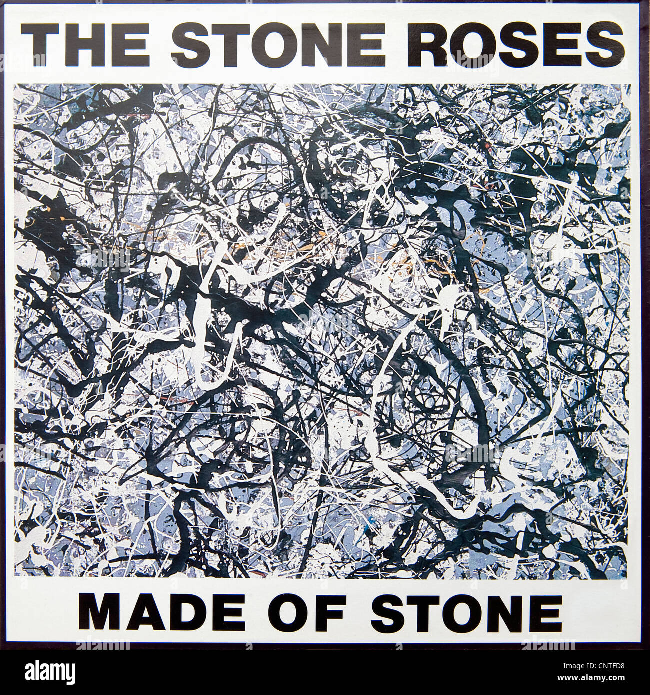 The Stone Roses 12" single Made of Stone. Ian Brown, John Squire, Alan Reni  Wren, Gary Mani Mounfield Stock Photo - Alamy