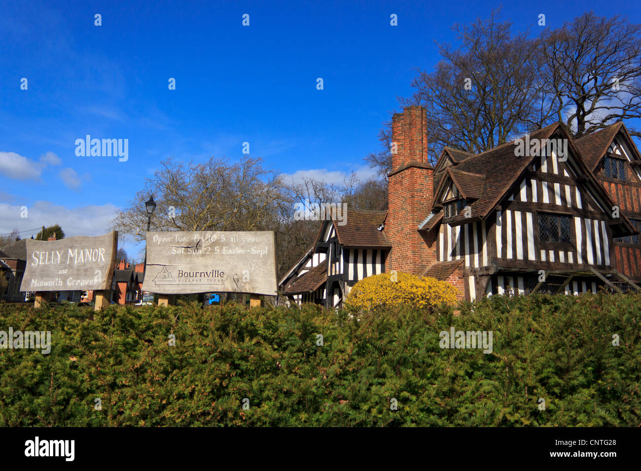 One of Birmingham's oldest buildings, SELLY MANOR dates back to the 1300s. Stock Photo