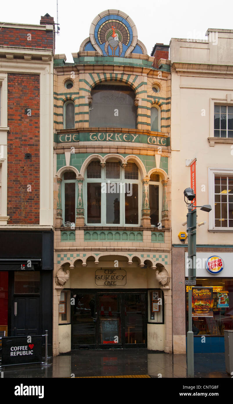 The Turkey Cafe, built 1901 by architect Arthur Wakerley for restaurateur John Winn. Granby St, Leicester, England, UK Stock Photo