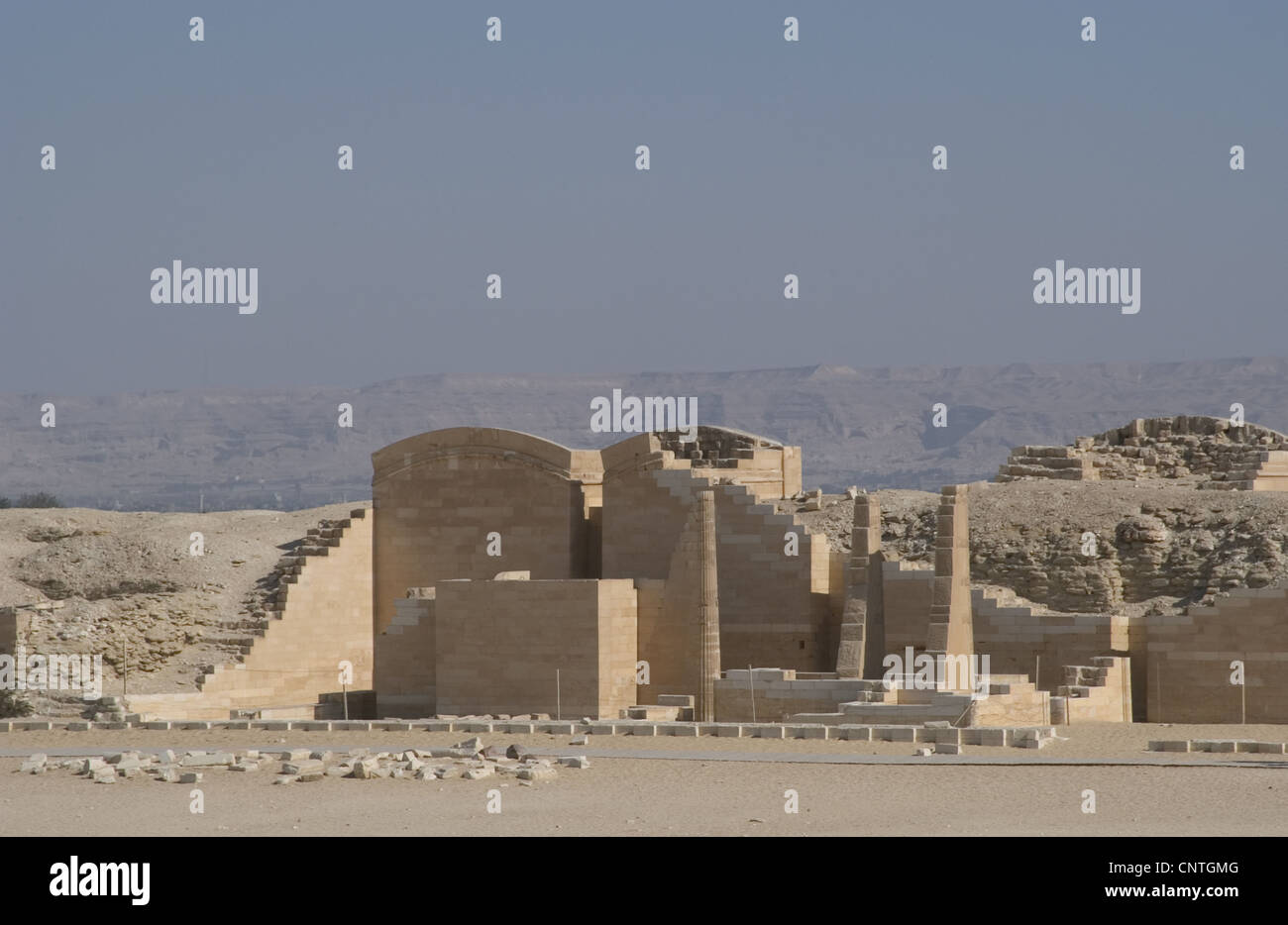 Egypt. Saqqara. Djoser's complex. Temple of the three fluted columns or