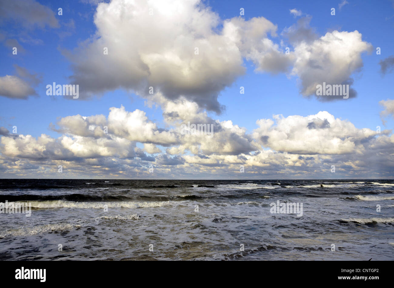 view at the open sea, Germany, Mecklenburg Vorpommern Stock Photo