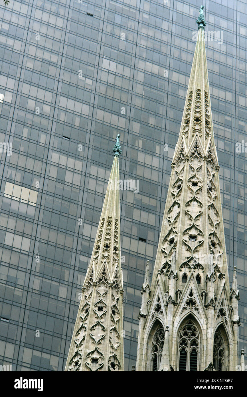 Saint Patrick's Cathedral Copy Space Stock Photo