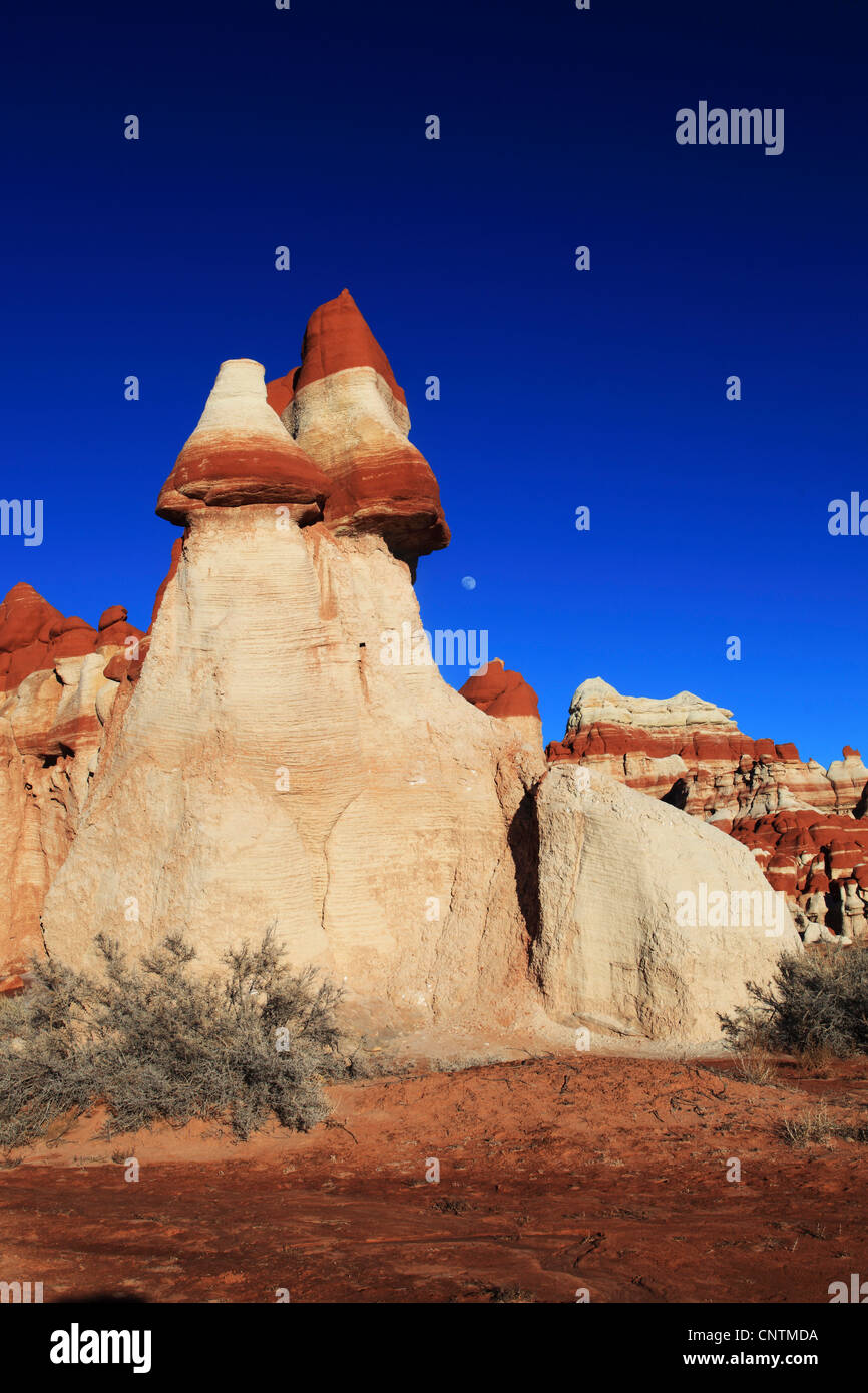 Blue Canyon, red and white limestone, USA, Arizona Stock Photo